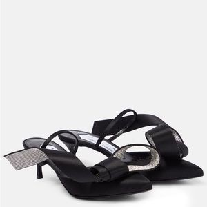 AREA x Sergio Rossi Marquise crystal-embellished sandals